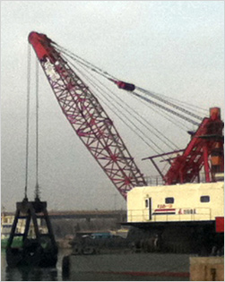 The Dredger (13.5m3) at Bo Hai gulf site in 2012.