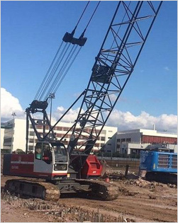 QUY50C work together with SOILMEC RIG